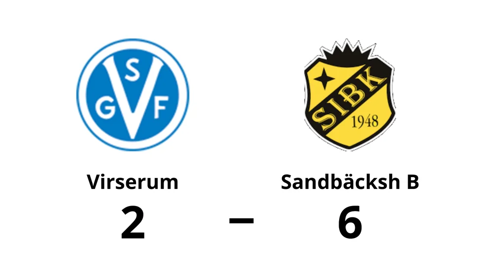 Virserums SGF förlorade mot Sandbäckshults IBK B