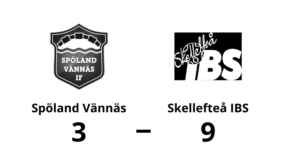 Spölands IF Vännäs förlorade mot Skellefteå IBS
