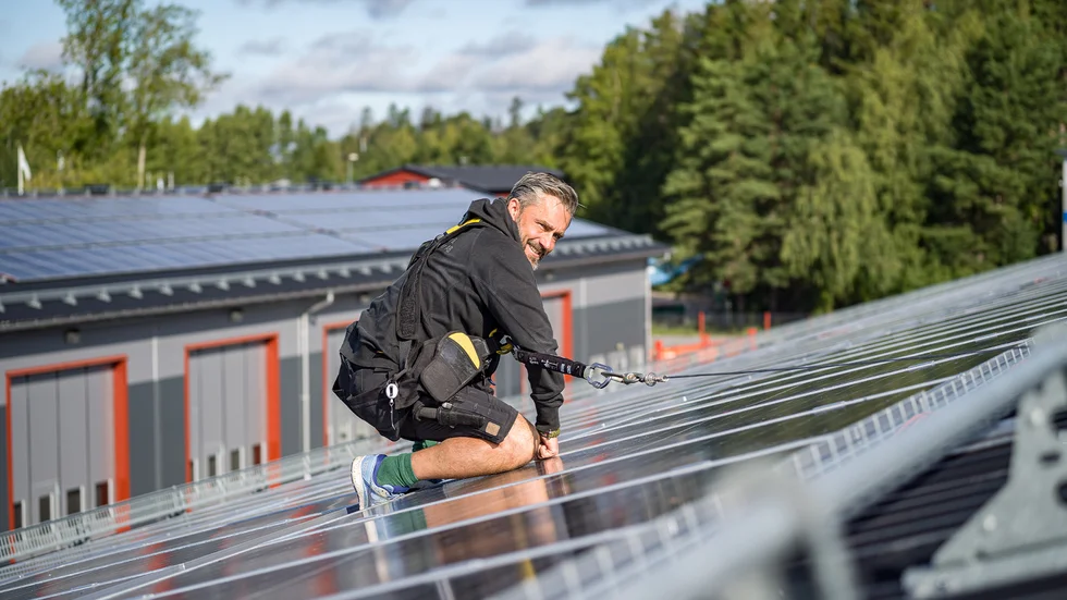  Fredrik Forslund, vd och elektriker på Solceller & Elektriker i Trosa.   