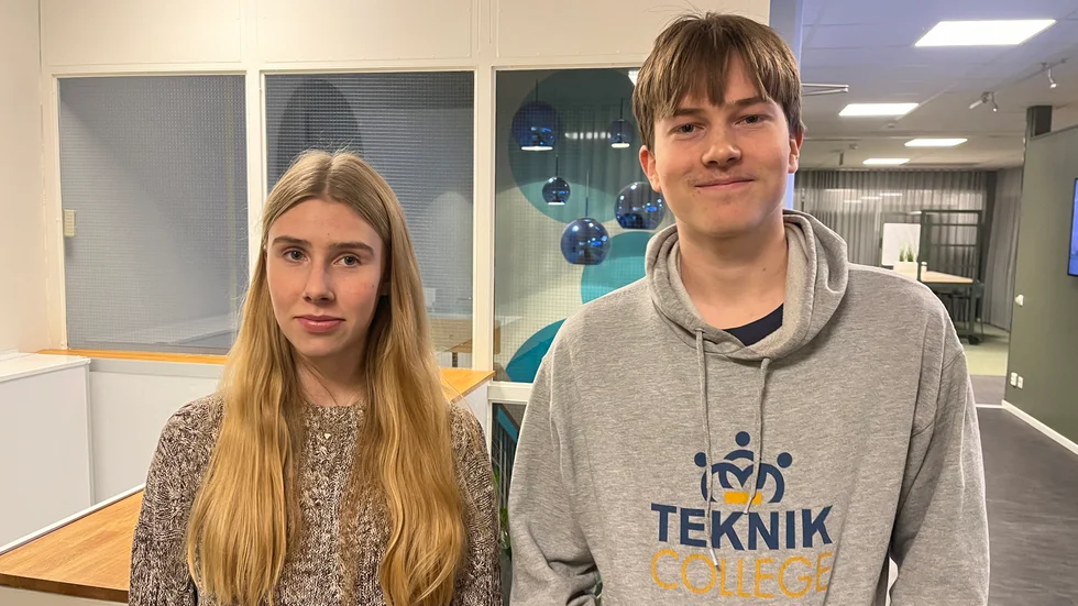 Oskar Simu Fredriksson och Ellen Hannu Fors skrev båda 1.80 på högskoleprovet och fick därmed bäst resultat i Luleå.