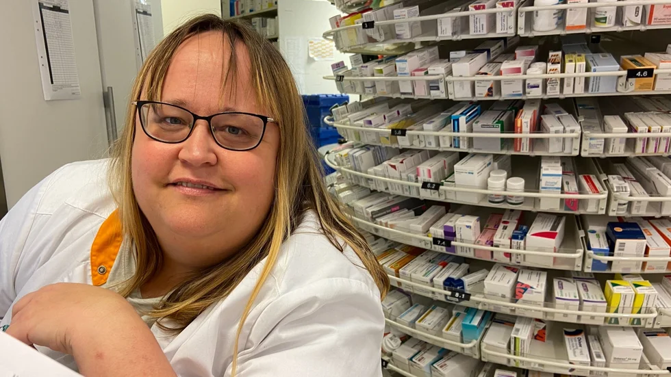 Kristin Wisell, Doz apotek: "Jag märkte av stoppet vid niotiden i morse."