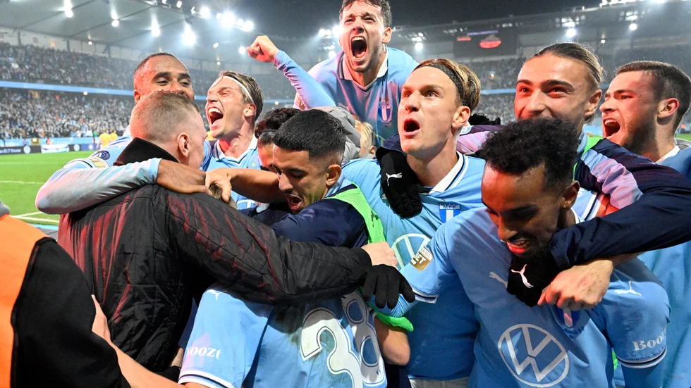 Malmö-jubel efter ett nytt SM-guld.