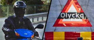 Olycka i Hemse – mopedist i dike