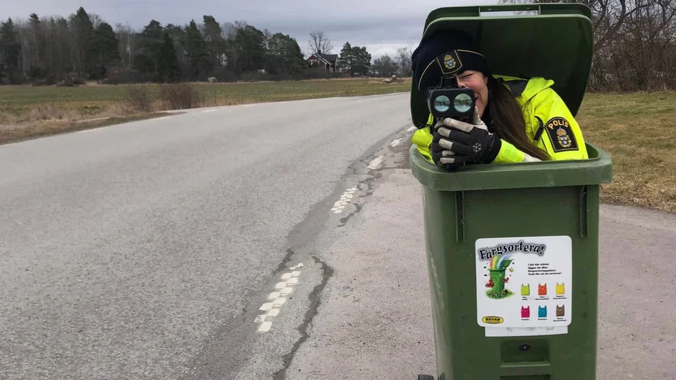 En av bilderna som polisen i Eskilstuna laddade upp på Facebook.