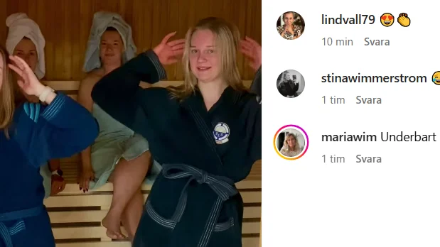 Till vänster ser vi Alva Jacobsson och till höger Tilda Sundell.