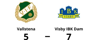 Visby IBK Dam avgjorde mot Vallstena i tredje perioden