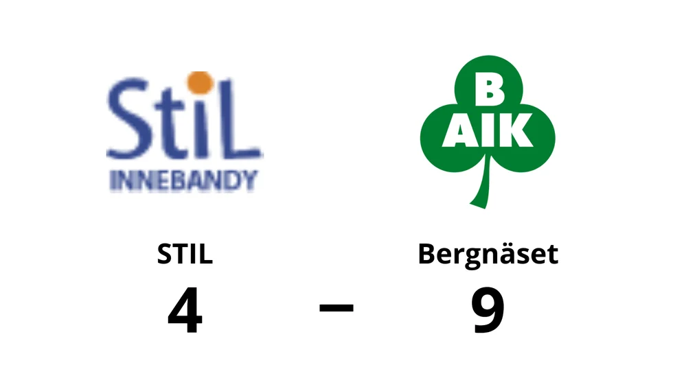 StiL Innebandy förlorade mot Bergnäsets AIK