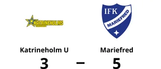Förlust för Katrineholm U mot Mariefred med 3-5