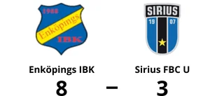 Klar seger för Enköpings IBK – vann med 8-3 mot Sirius FBC U