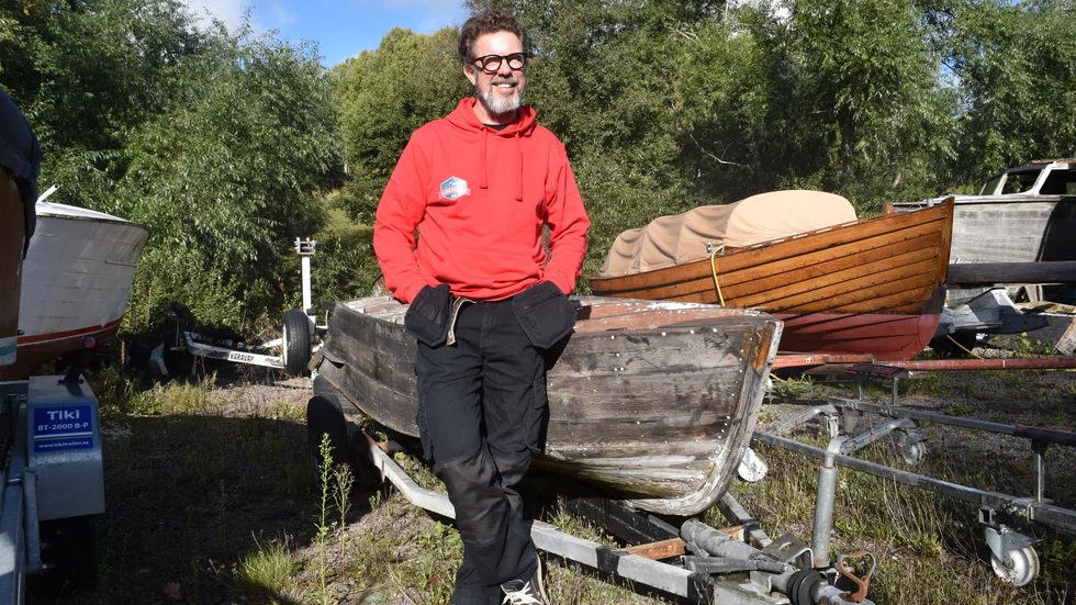 Anders Vaernéus har varit intresserad av båtar sedan han var tolv år. "Det är min farfars förtjänst", berättar han. 