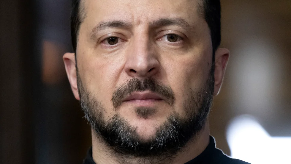 Ukrainas president Volodymyr Zelenskyj under säkerhetskonferensen i München under lördagen.