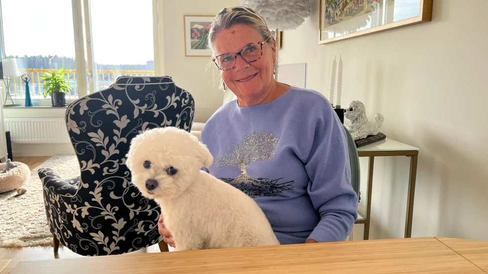Den här gången fick inte bedragarna napp, konstaterar Karin Andersson och bolognesen Charlie.