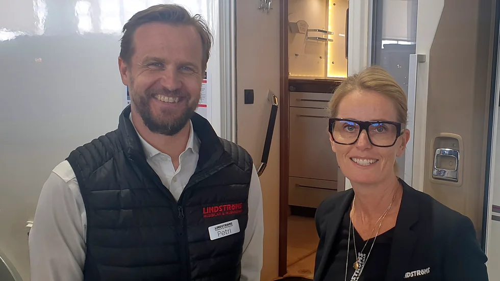 Petri Soumela och Cecilia Lindström På Lindströms.