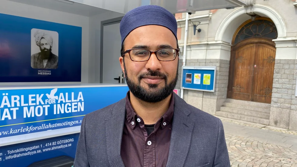 Kashif Virk från när Fråga en muslim besökte Norrköping 2022. 