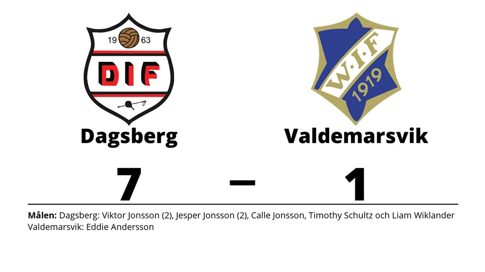 Dagsbergs IF vann mot Valdemarsviks IF
