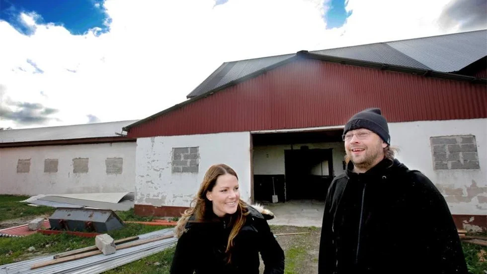 Sabine Nyman och Mikael Tranefalk som nu sålt sitt slakteri i Gothem.