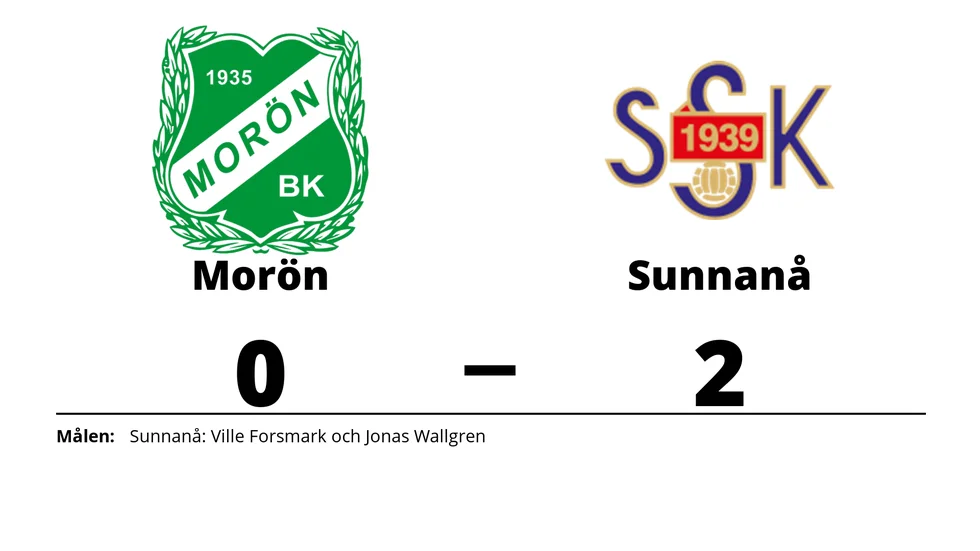 Morön BK förlorade mot Sunnanå SK