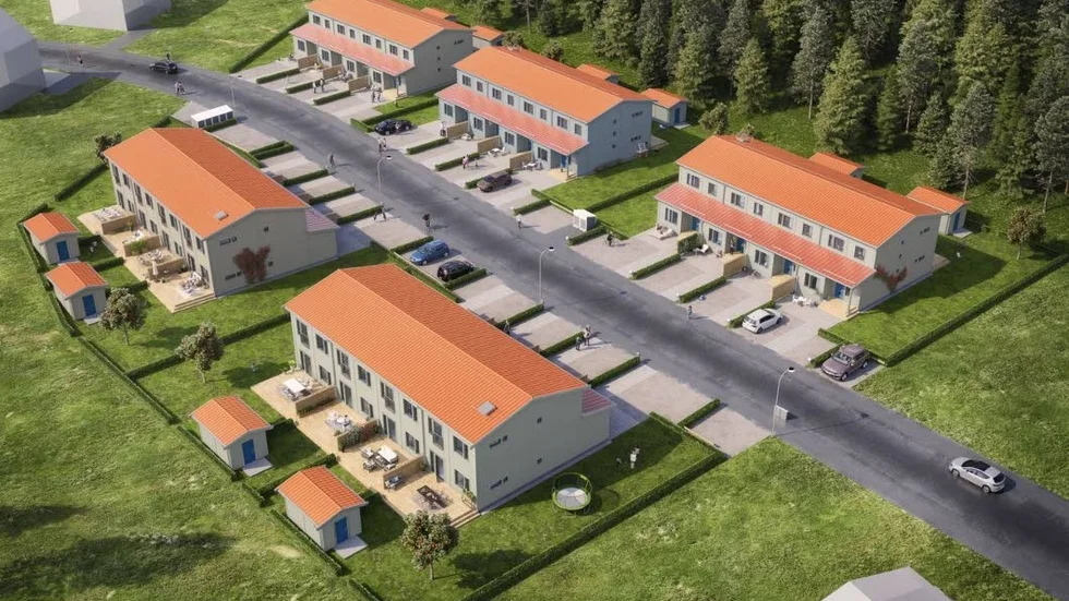 En översikt över hur Brf Sundby Äng kommer att se ut.