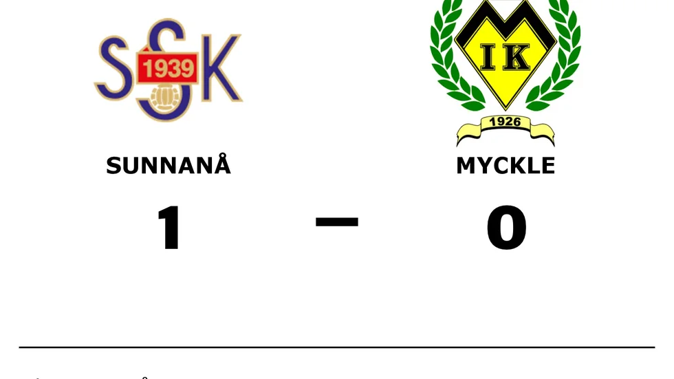 Sunnanå SK vann mot Myckle IK
