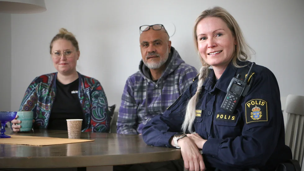 Fältarna i Piteå har ett tätt samarbete med polisen.