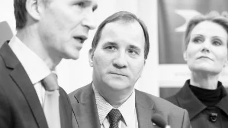 Norges  statsminister  Jens Stoltenberg,  Stefan Löfven  och  Danmarks  statsminister  Helle Thorning-Schmidt  möttes  i  veckan. Stefan Löfven  är  snabbt  inne  i  rollen   som   trygg      partiledare  för de svenska Socialdemokraterna, tycker Christer Engelhardt
