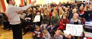 Snopet slut efter stor manifestation