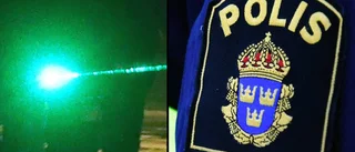Körde från Lövåsen – fick laserljus i ögat