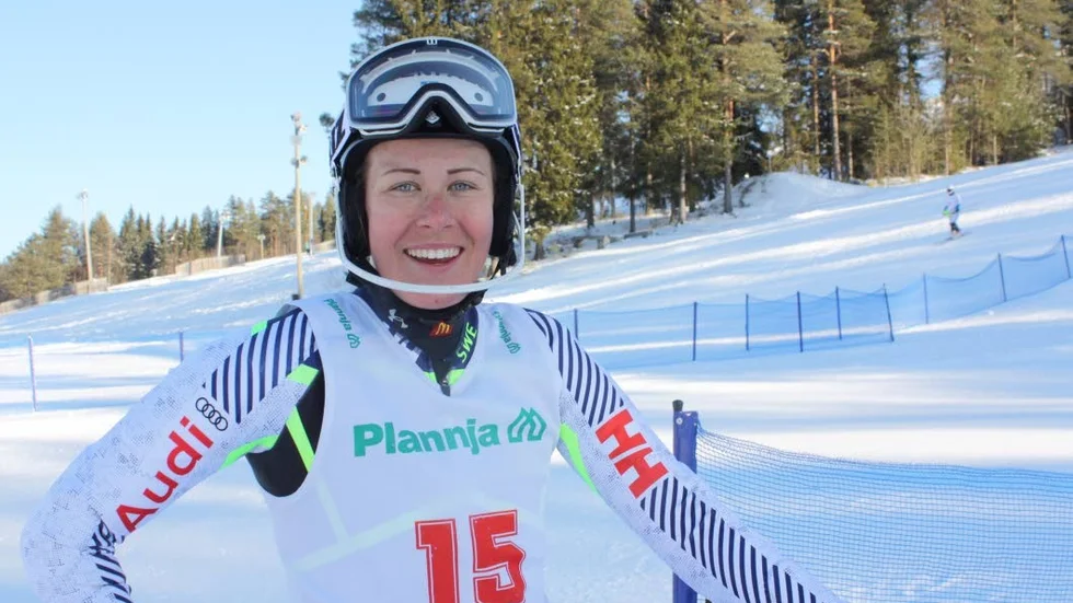 Seger. Klart att Ylva Stålnacke kan jubla. I helgen vann hon en FIS-tävling i slalom i Japan.