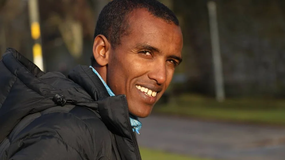 Ö-visit. Mustafa Mohamed gästade Gotland för att föreläsa och ge löpartips till gotländska ungdomar och vuxna.