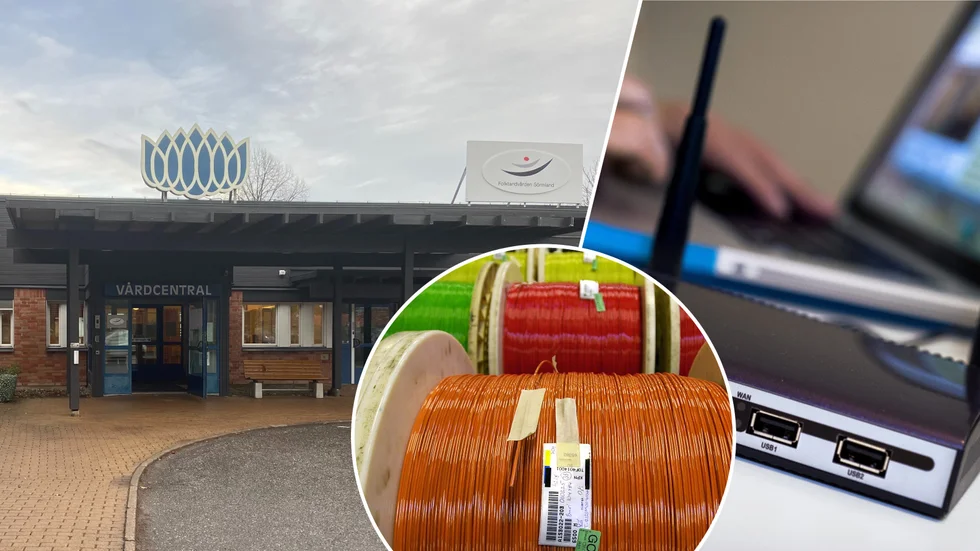 Flera vårdcentraler i kommunen, bland annat den i Mariefred, drabbades av nätverksproblem när en kabel grävdes av.