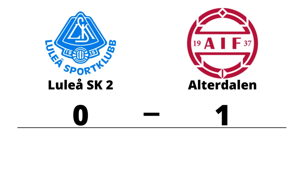 Luleå SK 2 förlorade mot Alterdalens IF