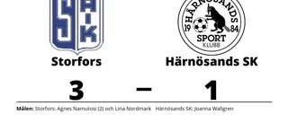 Agnes Namutosi tvåmålsskytt när Storfors vann