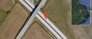 En personbil i trafikolycka på E4
