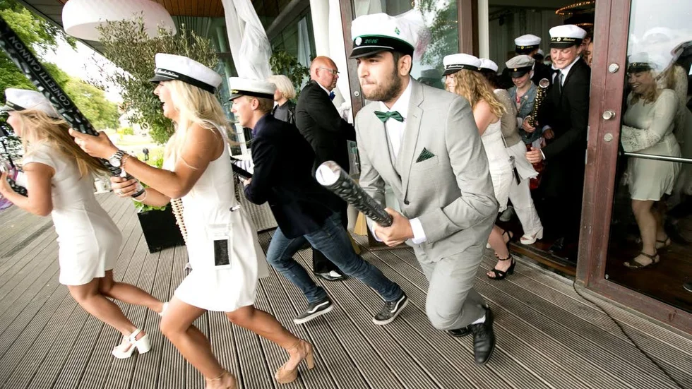Studenten 2016 Wisby strand.