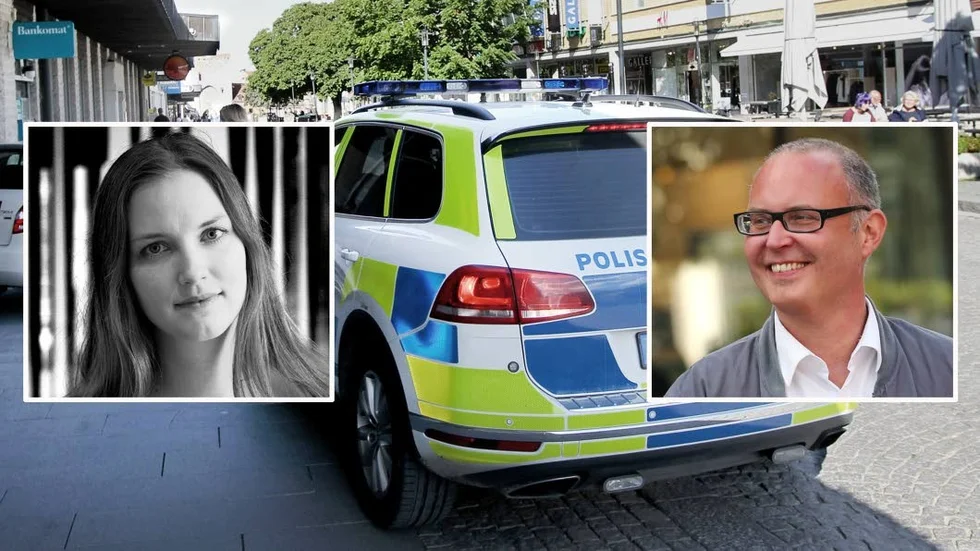 Saga Carlgren, Vänsterpartiet, och Tomas Pettersson, Feministiskt Initiativ.