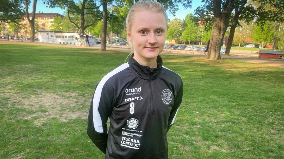 Wilma Thörnkvist i centrala Uppsala.
