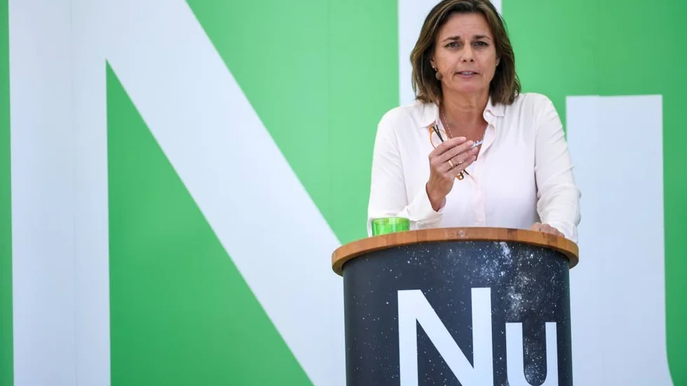 Miljöpartiets språkrör Isabella Lövin var sista partiledare att tala, på söndagen, under Almedalsveckan.