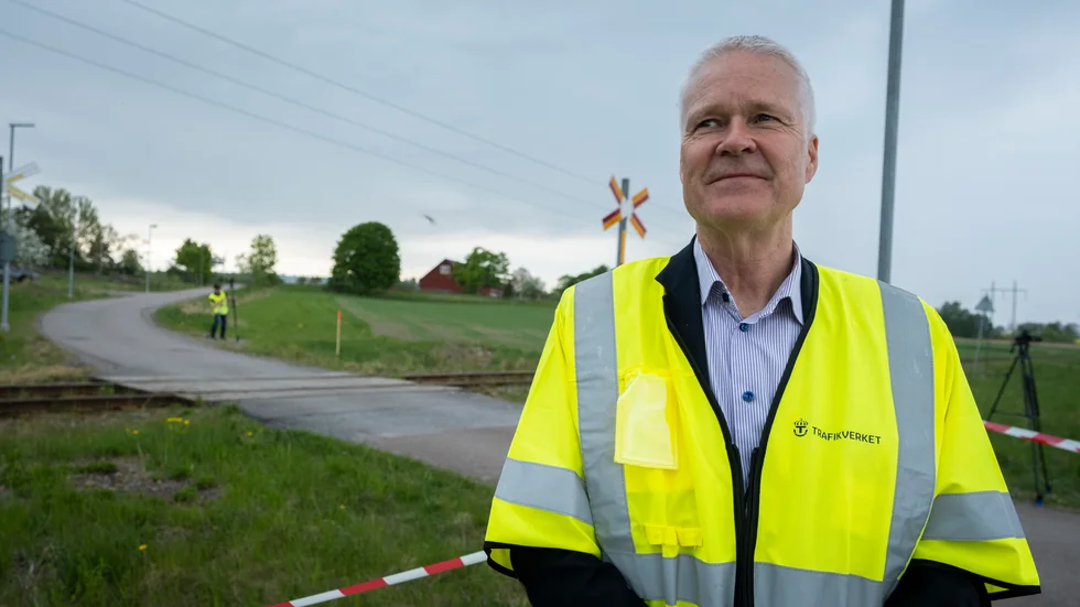 Torbjörn Biding hoppas att tekniken på sikt ska kunna hjälpa till att förhindra olyckor vid järnvägskorsningar.