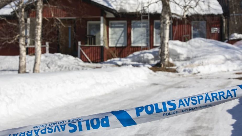 Ett misstänkt mord inträffade utanför Tärnaby under påskhelgen.