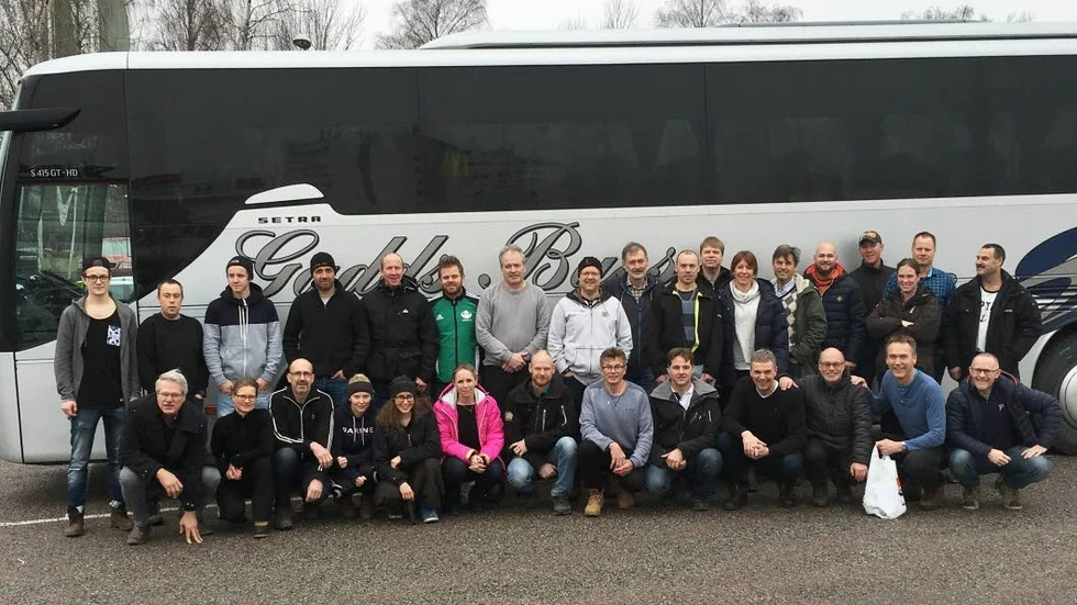 Det gotländska gänget som tar Vasaloppsbussen till Sälen.