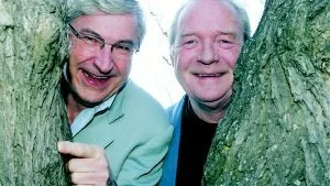 Foto: BERTIL ERICSON/PRESSENS BILD Magnus Härenstam och Brasse Brännström återförenas i höst i pjäsen "Muntergökarna på Chinateatern i Stockholm.