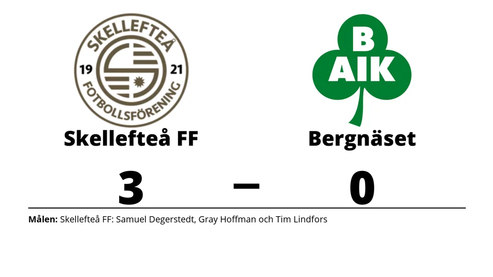 Skellefteå FF vann mot Bergnäsets AIK