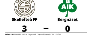 Seger för Skellefteå FF mot Bergnäset efter sent avgörande