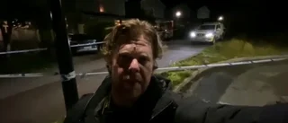 TV: "Polisen jagar en gärningsman" – reportern på plats i Enköping