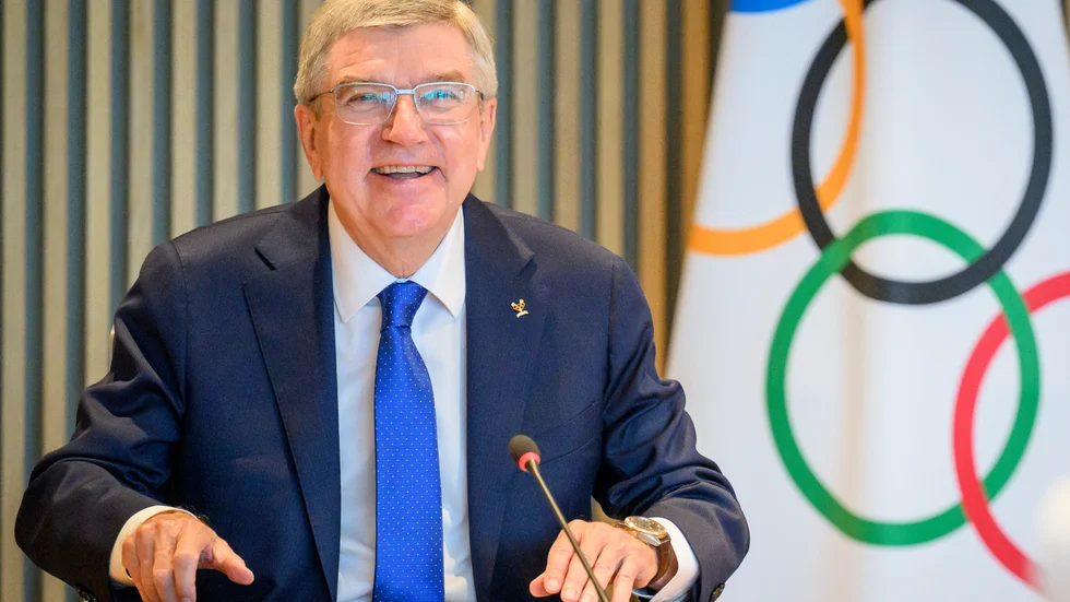 Thomas Bach, ordförande för Internationella olympiska kommittén (IOK). Arkivbild