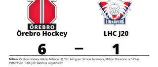 Defensiv genomklappning när LHC J20 föll mot Örebro Hockey