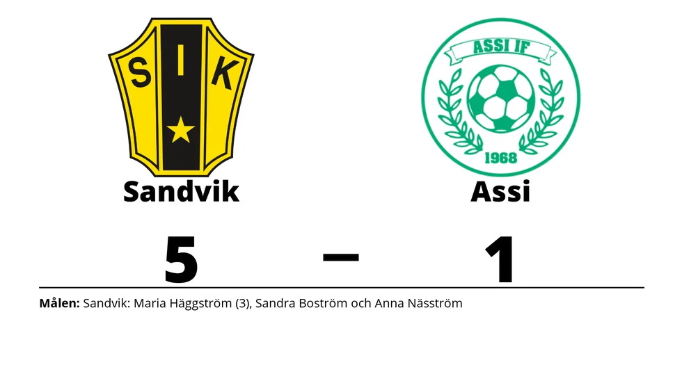 Sandviks IK vann mot Assi IF