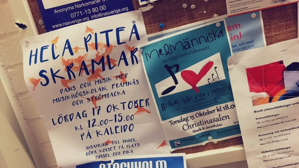 Välgörenhet i form av musik och dans x 2 i veckan.