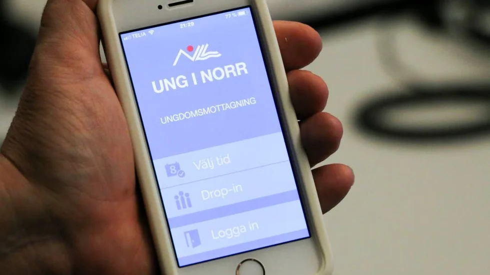 Appen Ung i norr används i dag av Ungdomsmottagningen i Pite älvdal. Region Norrbotten ska nu använda tekniken för att utveckla en ny app som ska konkurrera med Dr Kry och Min doktor. (Arkivbild)