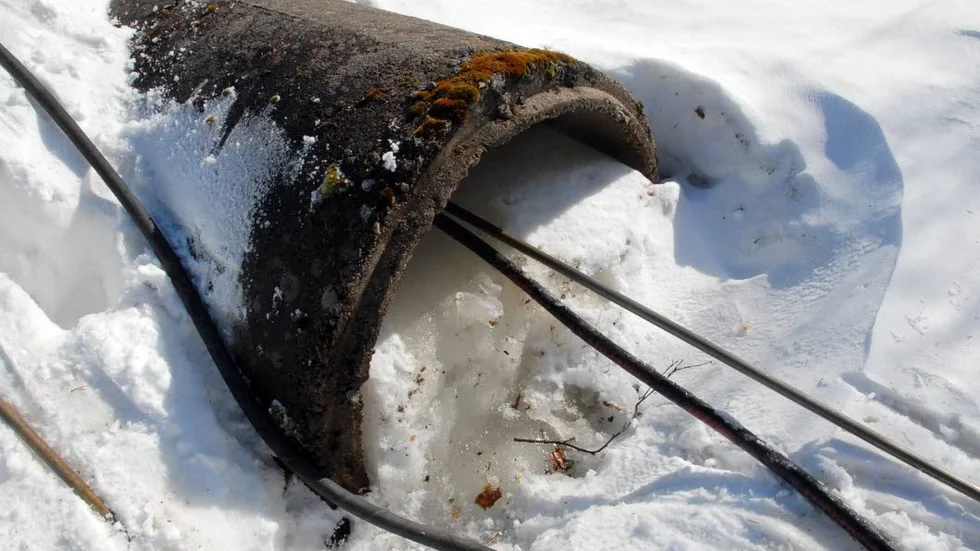 Ångpannan används för att tina upp vägtrummor. (Arkivbild)